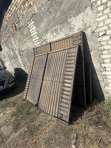 Откатные ворота: Ворота б/у без стойки
Покрасить на шоколадный будет как новый — 2