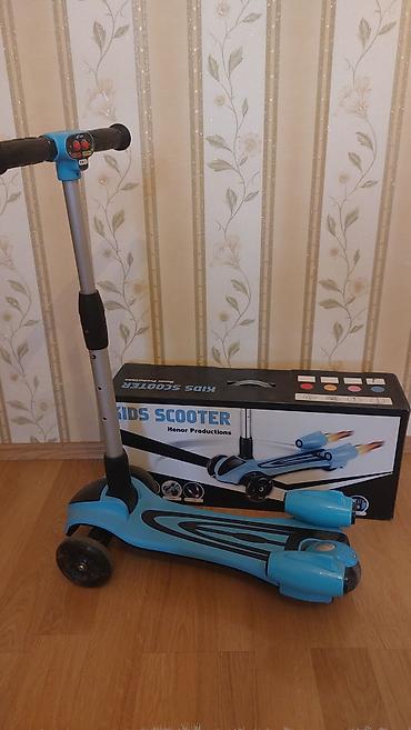 sky 49 moped: Uşaq skuterı – Honor Productions Kids Scooter - Rəng: mavi-qara - 3 — 3