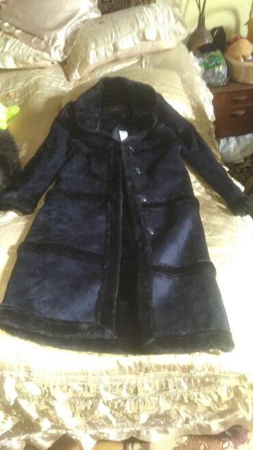 дубленка: Пальто Vero Moda, S (EU 36), цвет - Черный