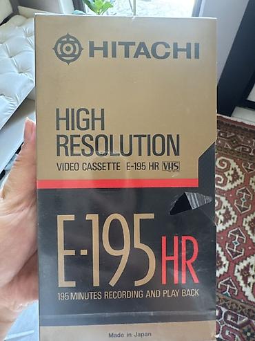 vhs кассеты: Видеокассета HITACHI E-195 HR (VHS), High Resolution. - Тип: VHS — 1