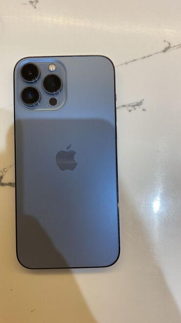 Apple iPhone: IPhone 13 Pro Max, 256 GB, Blue Titanium, Simsiz şarj, Face ID