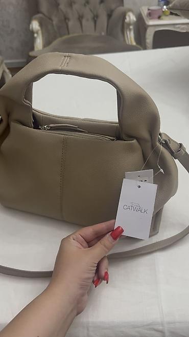 çamta: Brend: Catwalk Model: Çiyin/əllə daşımalı qadın çantası - Rəng: bej — 1