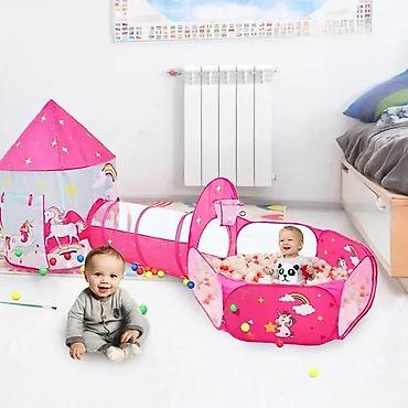 Šatori za decu: SATOR TUNEL BAZEN ZA DEVOJCICE NOVO MODEL 2025 POP-UP SISTEM | Cene — 6