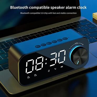 bt speaker: Stol üstü elektron saat ⏰Zengli saat 🔷Masaüstü saat stol üstü