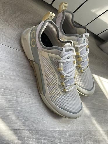 кросовки ecco: ECCO BIOM 2.1 X Country в бело желтом цвете с сетчатым верхом — 9