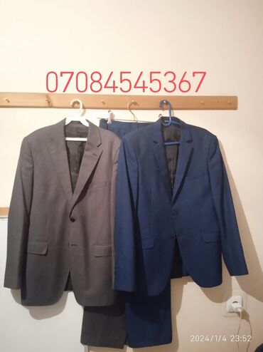 мужская одежда классика: Костюм 5XL (EU 50), 6XL (EU 52), цвет - Синий