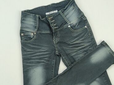 bluzki jeansowa z falbanką: Jeans, 2XS (EU 32), condition - Good