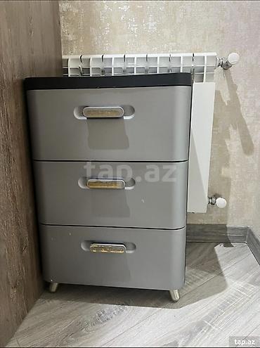 plastik kamod: Plastik 3 çekmecəli komod - Material: möhkəm plastik (korpus və — 2