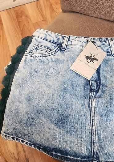 b koynəyi var: Beverly Hills Polo Club qız uşaqları üçün dəst - Denim ətək — 1