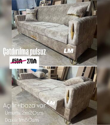 Çarpayılar: Künc divan, Yeni, Açılan, Bazalı, Şəhərdaxili pulsuz çatdırılma