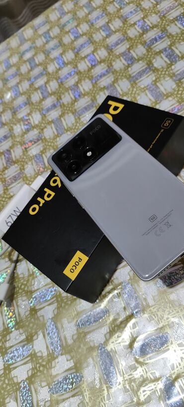 Poco: Poco X6 Pro 5G, 512 GB, rəng - Boz, Barmaq izi, Face ID
