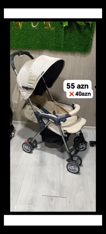 Тарелки: Goodbaby brendinə bej rəngli uşaq arabası 55 azn❌ yox. Endirim olundu