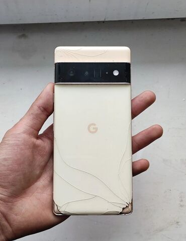 номера симки: Google Pixel 6 Pro, Б/у, 128 ГБ, цвет - Белый, 1 SIM
