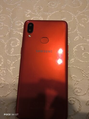samsung x650: Samsung A10s, 32 GB, rəng - Qırmızı, Düyməli, Sensor, Barmaq izi
