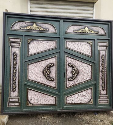 Həyət darvazaları: Yeni Həyət darvazası, 3 m, Mexaniki, Qapı ilə, rəng - Ağ, Kredit yoxdur, Ödənişli quraşdırma, Rayonlara çatdırılma, Ödənişli çatdırılma — 7