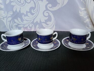 Kompleti posuđa: Soljice nove Zajecar porcelan. komplet od 4 kom. Tacne — 3