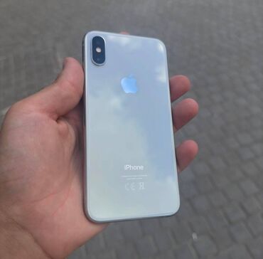 Apple iPhone: IPhone Xs, 64 GB, Gümüşü, Zəmanət, Face ID