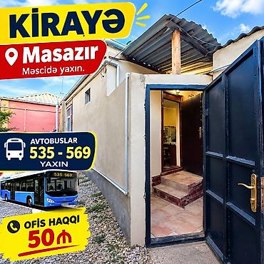 tarqovuda ev: Ofisin Xidmet haqqı 50₼. Masazırda 535 Yolunda Mesçide yaxın yerde — 1