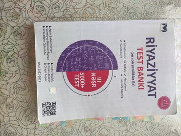 5 ci sinif riyaziyyat dersliyi pdf yukle: Riyaziyyat Testlər 11-ci sinif, 1-ci hissə, 2021 il