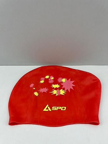 Спорт и отдых: №: 16889 Məhsulun adı: Üzgüçülük papağı Aspo, rezin, qırmızı, ölçü One — 1