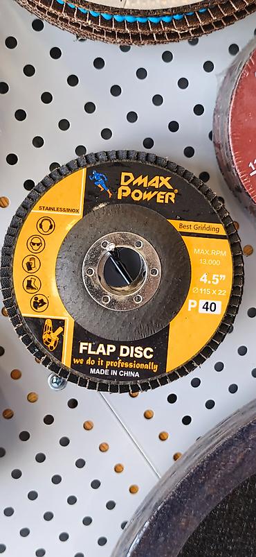 lezva disk: DMAX Power Flap Disc – zımpara ləpəli disk - Tətbiq sahəsi — 1