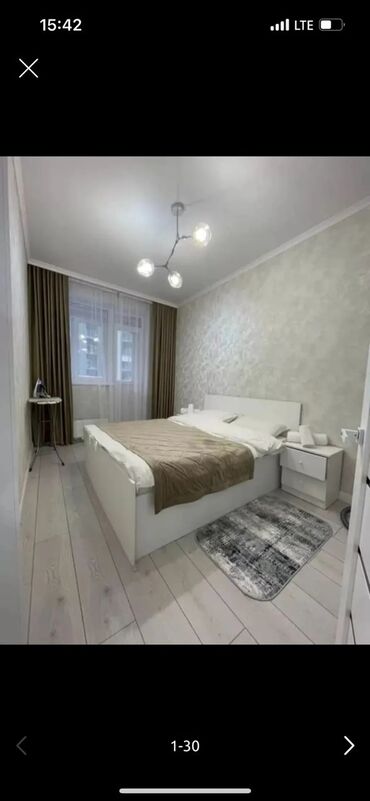 Посуточная аренда квартир: 3 комнаты, Душевая кабина, Постельное белье, Кондиционер — 13