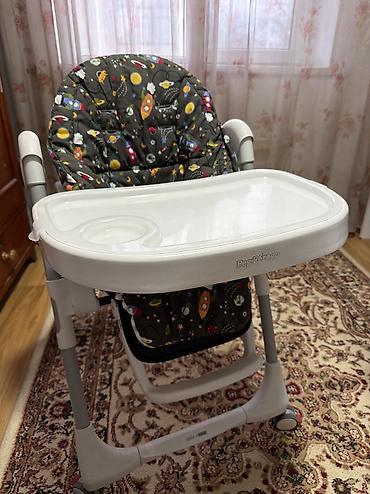 итальянский: Стульчик для кормления, Б/у, Peg perego, Пластик, Трансформер, цвет - Черный, Самовывоз — 5