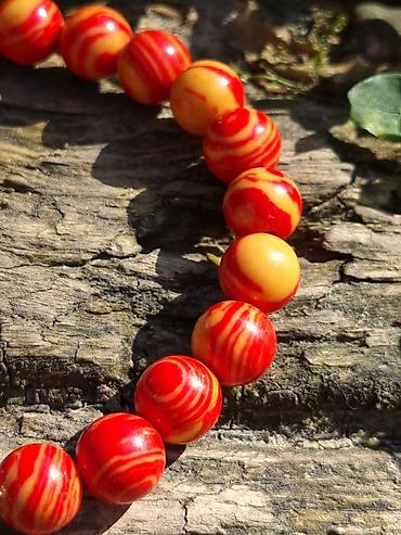 Narukvice: Kalist ručno rađene kamene brojanice od crvenog ahata, sa blagoslovom — 9