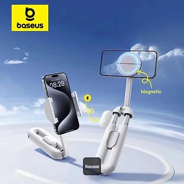 iphine: Baseus TechShot B10578300211-00 Bluetooth Selfie Çubuğu və Tripod — 2