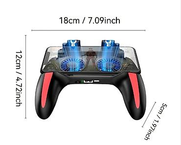 usb ventilator: Mobil oyun üçün soyuduculu gamepad pubg call of duty - Üst hissədə iki — 2