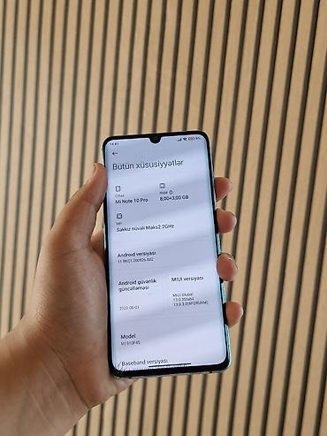 redmi note 17: Xiaomi Mi Note 10 Pro, 256 GB, rəng - Ağ, 
 Zəmanət, Barmaq izi, Simsiz şarj — 5
