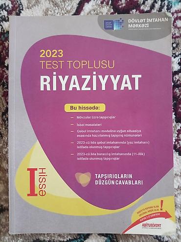 Riyaziyyat Testlər 11-ci sinif, DİM, 1-ci hissə, 2023 il lalafo.az -da Riyaziyyat Testlər 11-ci sinif, DİM, 1-ci hissə, 2023 il