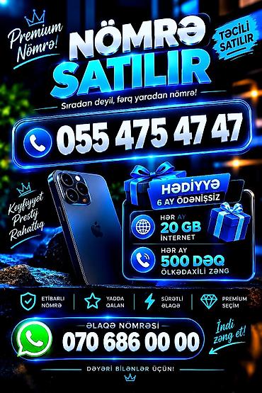 nar internet və danışıq paketleri: Premium nömrə satılır – sıradan deyil, fərq yaradan nömrə! — 1