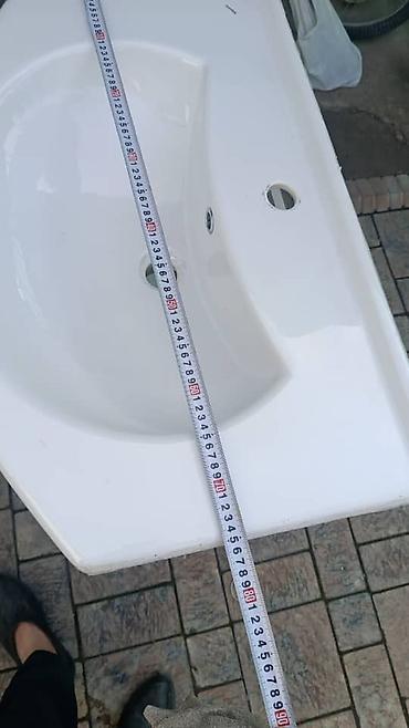 Тумбы для ванны: Тумба для ванны, Б/у, С раковиной, ЛДСП, Самовывоз, цвет - Белый — 3