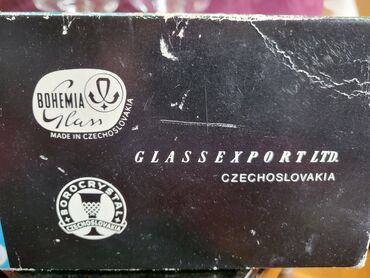 Čaše: Case nove kristal,Bohemija,za zestoko pice iz 50,60ih. Case jako — 7