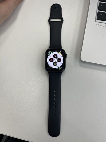 apple watch 44: İşlənmiş, Smart saat, Apple, Аnti-lost, rəng - Qara
