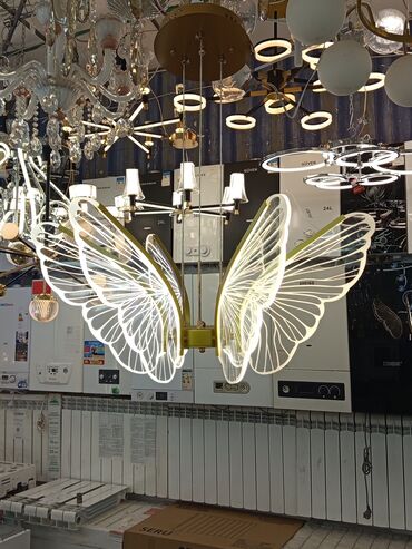 led isiqlar tavan üçün: Led люстра, 4 и более ламп, Металл