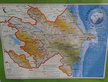 Ofis ləvazimatları: Azərbaycan Respublikasının xəritələri satılır. Siyasi-inzibati — 8