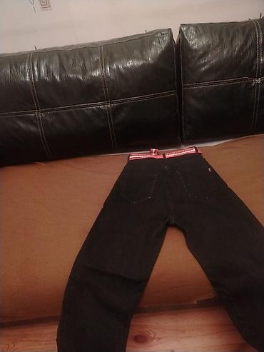 kargo şalvar: Qara rəngli qadın DÜZ cins şalvar -Brend : JEANS - Ölçü: 25 / M — 4