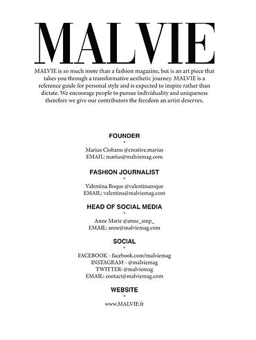 Фото- и видеосъёмка: Открыт кастинг для публикации в международном fashion-журнале MALVIE — 11