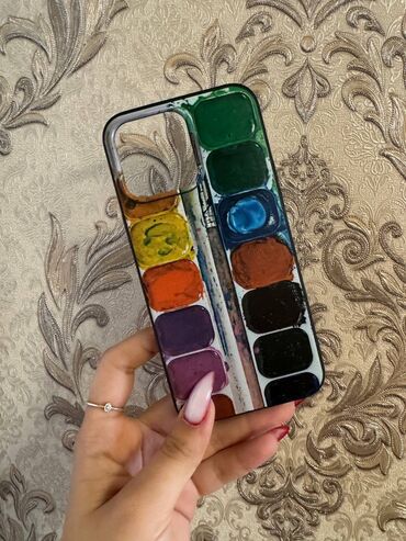 macbook çanta: Akvarel palitrası dizaynlı telefon qabı - Rəssam palitrası görünüşlü