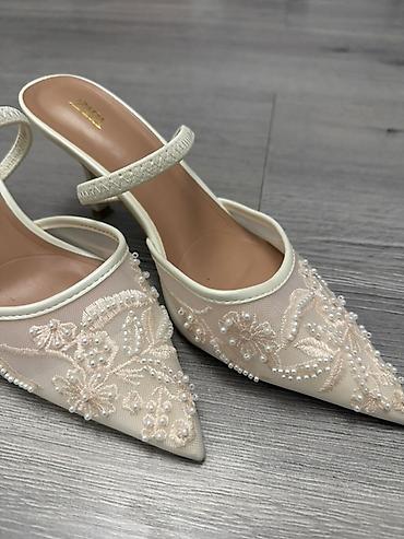 zara каблуки: Туфли, 37, Zara, Б/у, цвет - Белый, Платная доставка, Самовывоз — 2