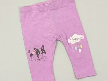 spodnie skórzane bershka: Legginsy, 6-9 m, stan - Bardzo dobry