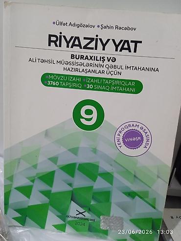 riyaziyyat 9: Riyaziyyat 9-cu sinif, 2024 il, Ünvandan götürmə — 1
