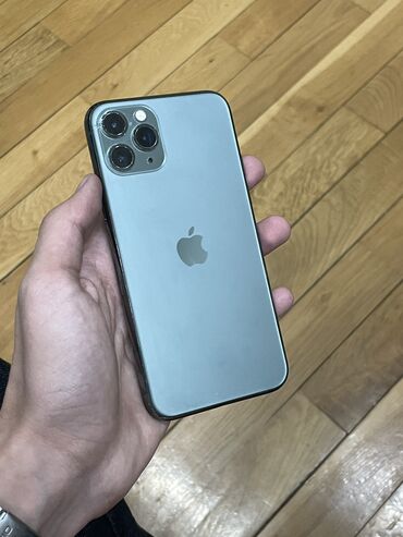 iphone 11 mini qiymeti: IPhone 11 Pro, 64 GB, Matte Midnight Green, Qırıq, Barmaq izi, Simsiz şarj