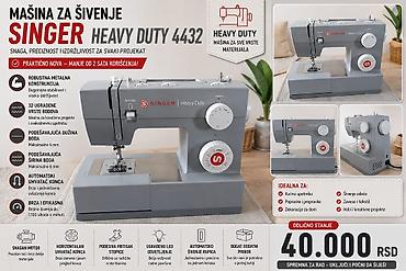 fly m110: 🔥 SINGER HEAVY DUTY 4432 – PRAKTIČNO NOVA 🔥 Prodajem Singer Heavy — 1