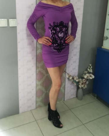 Haljine: S (EU 36), bоја - Ljubičasta, Dugih rukava na lalafo.rs — 3 Haljine: S (EU 36), bоја - Ljubičasta, Dugih rukava — 3