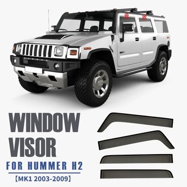 тюнинг бампера: Ветровики на окна Hummer, 2024 г., Новый, Платная доставка, Самовывоз, Бесплатная доставка