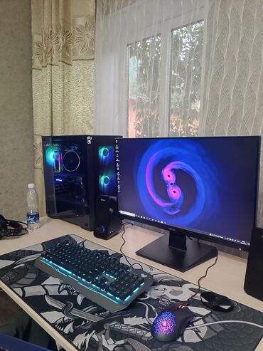 игровые системные блоки: Компьютер, ядер - 6, ОЗУ 32 ГБ, Игровой, Б/у, Intel Core i5, NVIDIA GeForce RTX 4070, NVMe