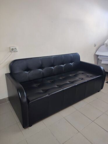 Кровати: Модульный диван, цвет - Черный, Новый